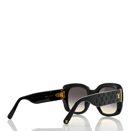 Louis Vuitton Acetate LV Empreinte Square Sunglasses Z1611E Black 4 of 7