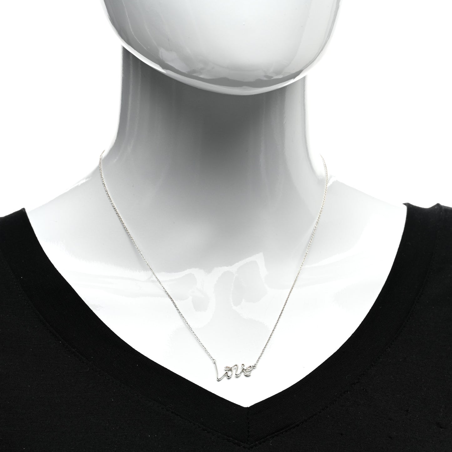 Sterling Silver Paloma Picasso Graffiti Love Pendant Necklace