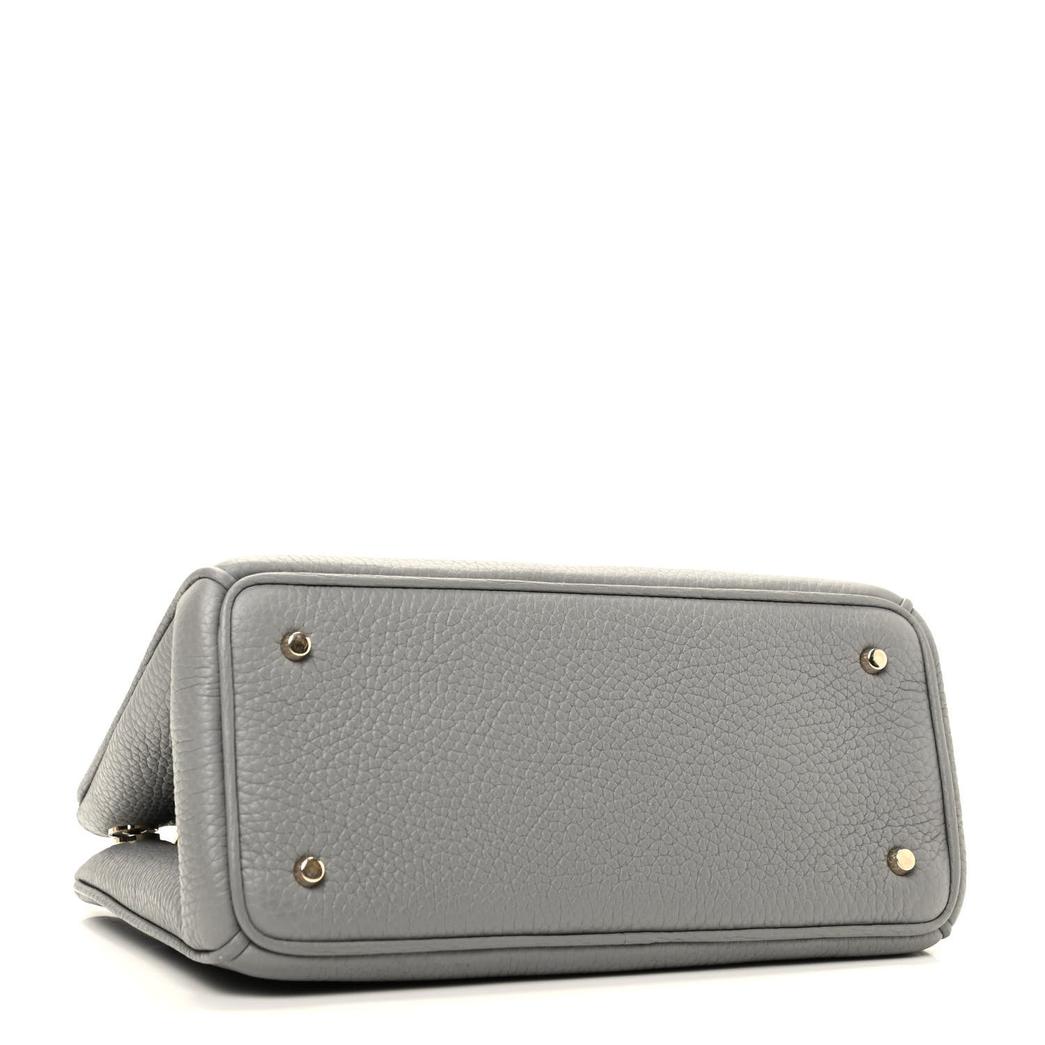 Christian Dior Calfskin Mini Diorissimo Tote Gris 4 of 9