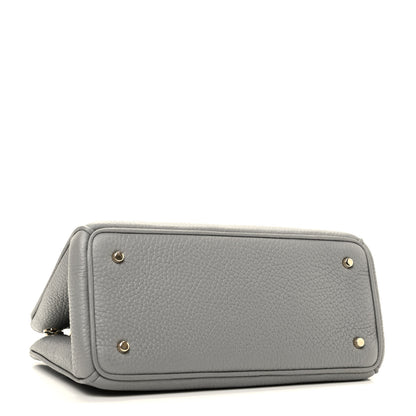 Christian Dior Calfskin Mini Diorissimo Tote Gris 4 of 9