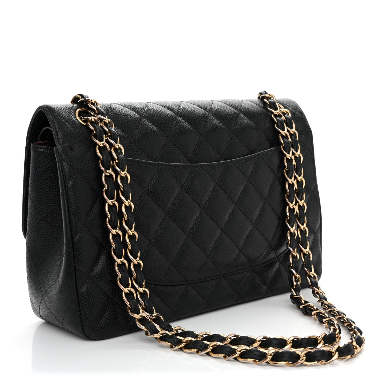 Chanel Caviar Quilted Jumbo Double Flap Black 3 of 14