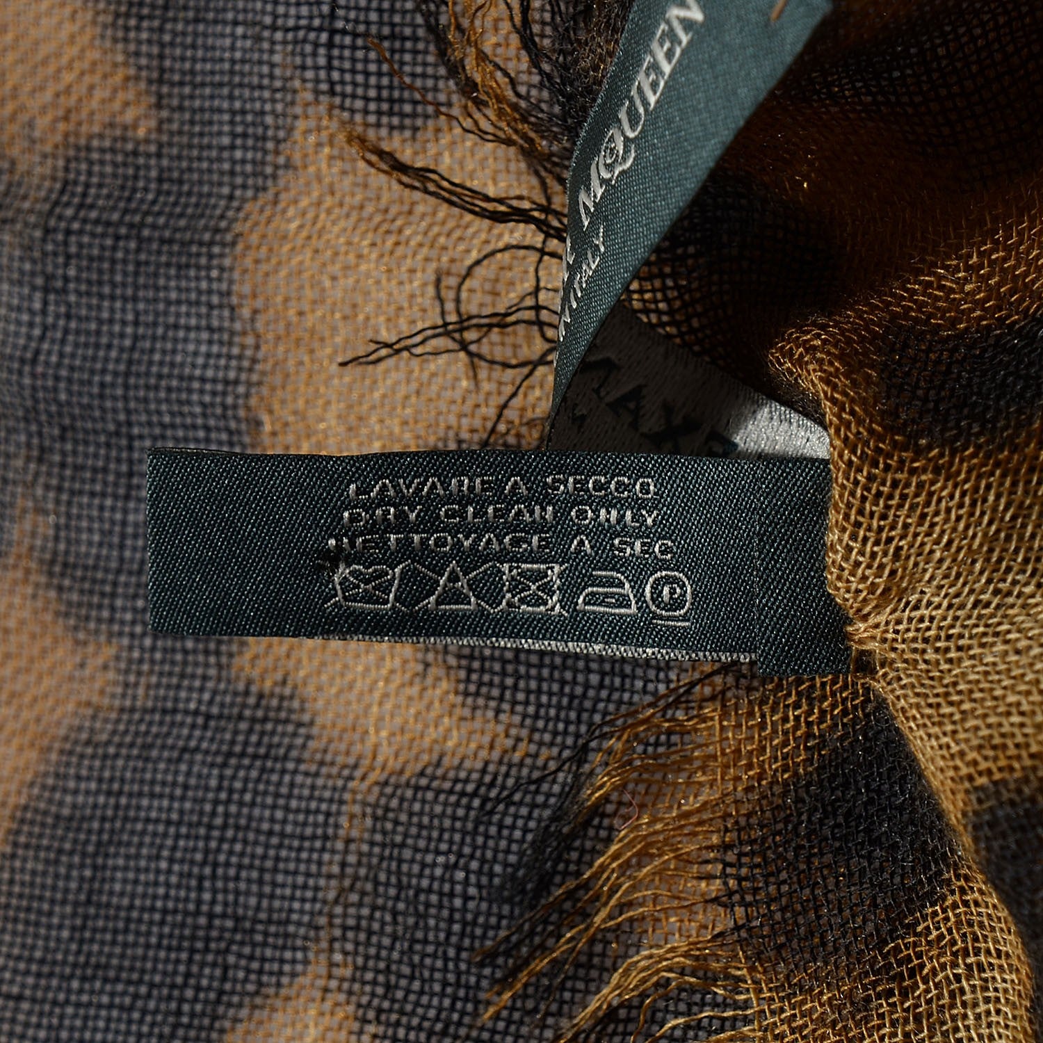 Alexander McQueen Cashmere Silk Leopard Skull Pashmina Scarf 6 of 6