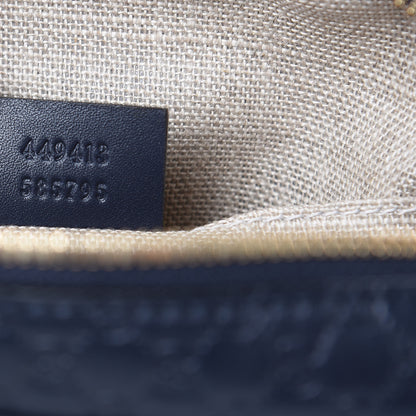 Gucci Soft Microguccissima Mini Bree Messenger Bag Blue 7 of 9