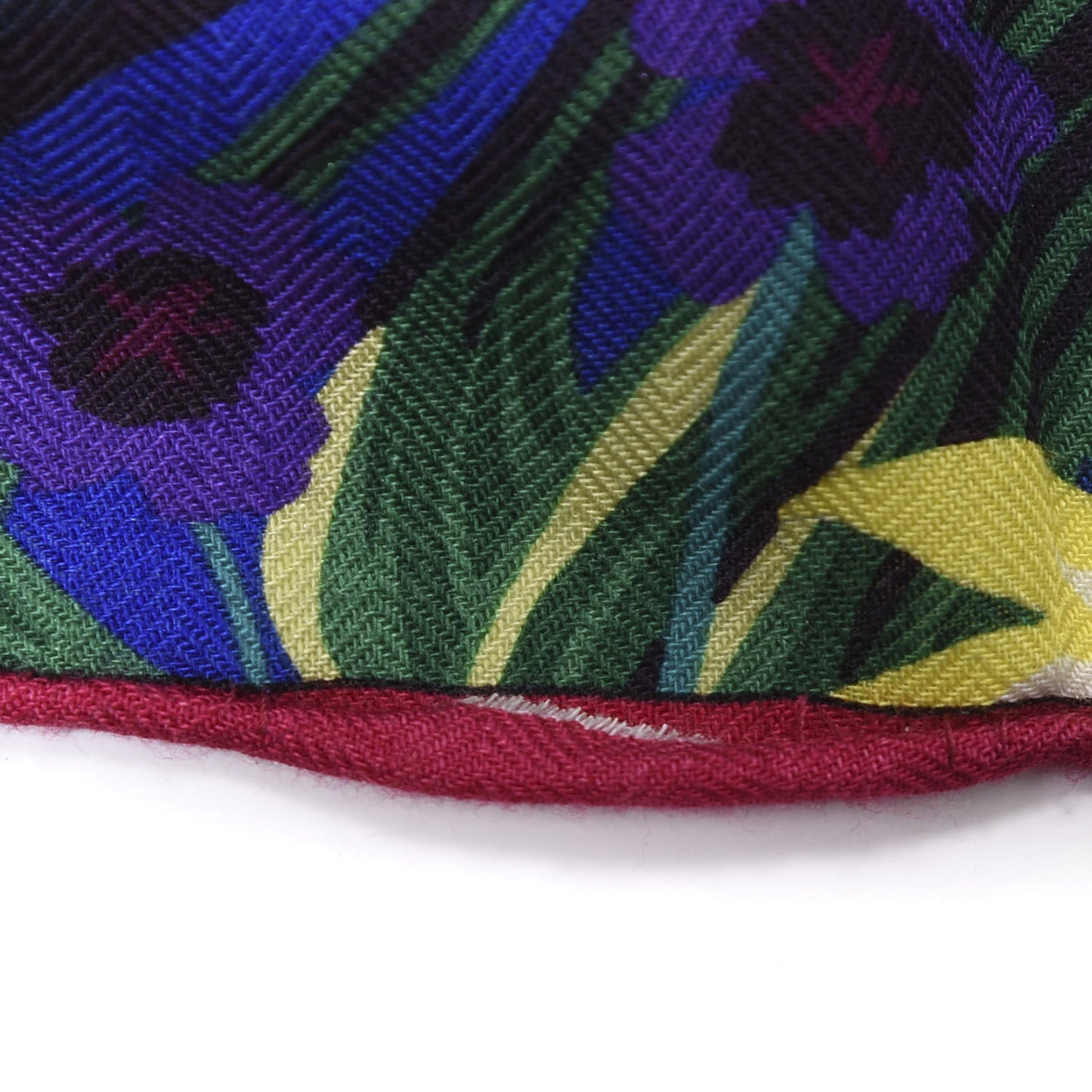 Cashmere Silk Tyger Tyger Shawl 140 Bleu Dur Vert Gris