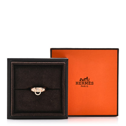 Hermes 18K Rose Gold PM Collier De Chien Ring 50 5.25 5 of 5