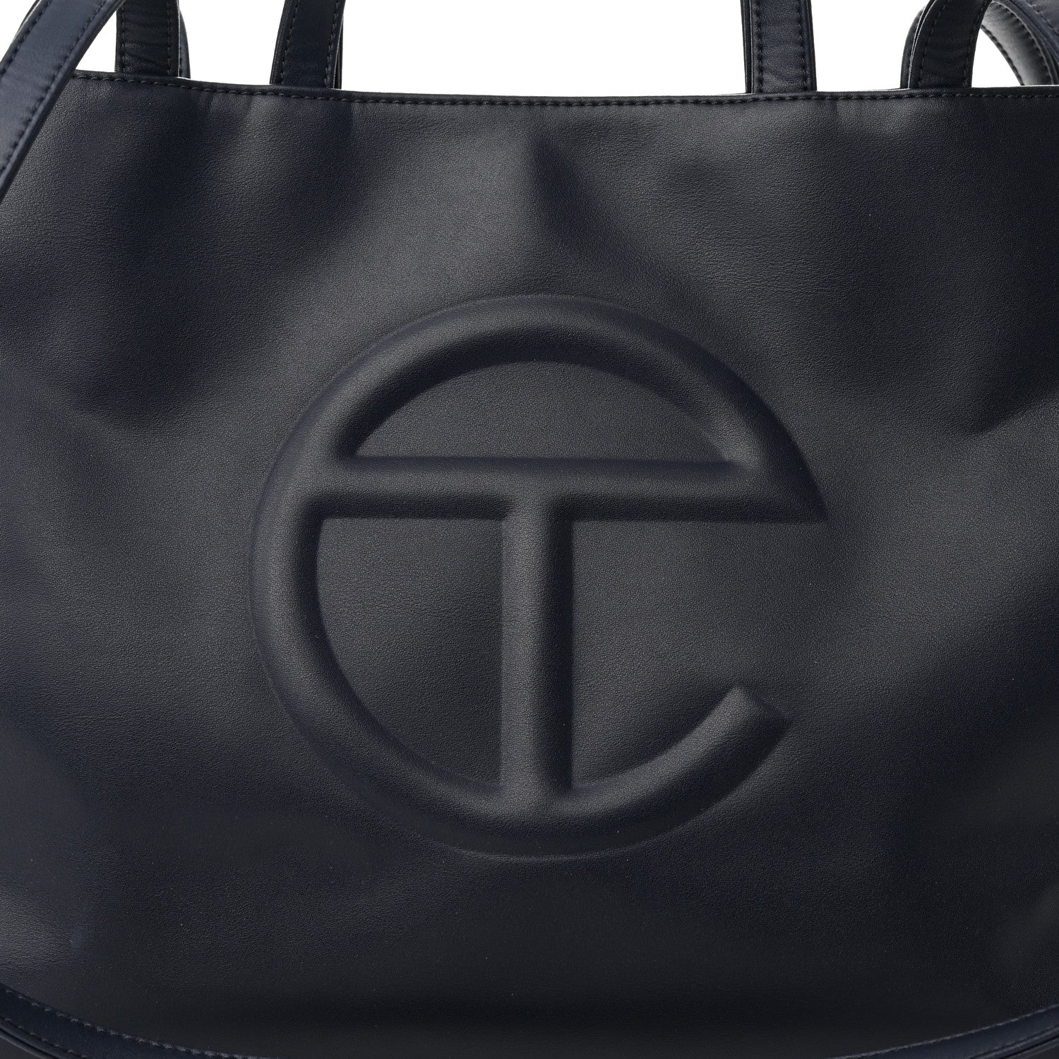 Telfar Vegan Leather Medium Shopping Bag Navy 7 of 9