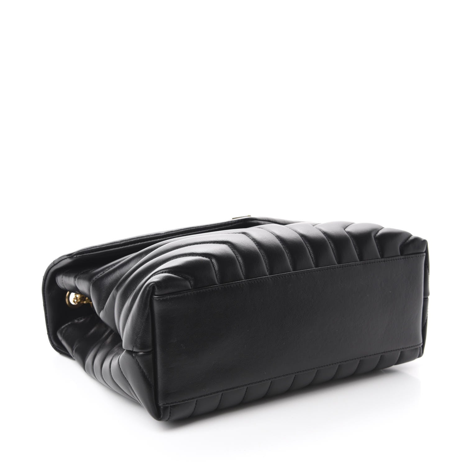 Saint Laurent Calfskin Y Quilted Monogram Medium Loulou Chain Satchel Black 4 of 11