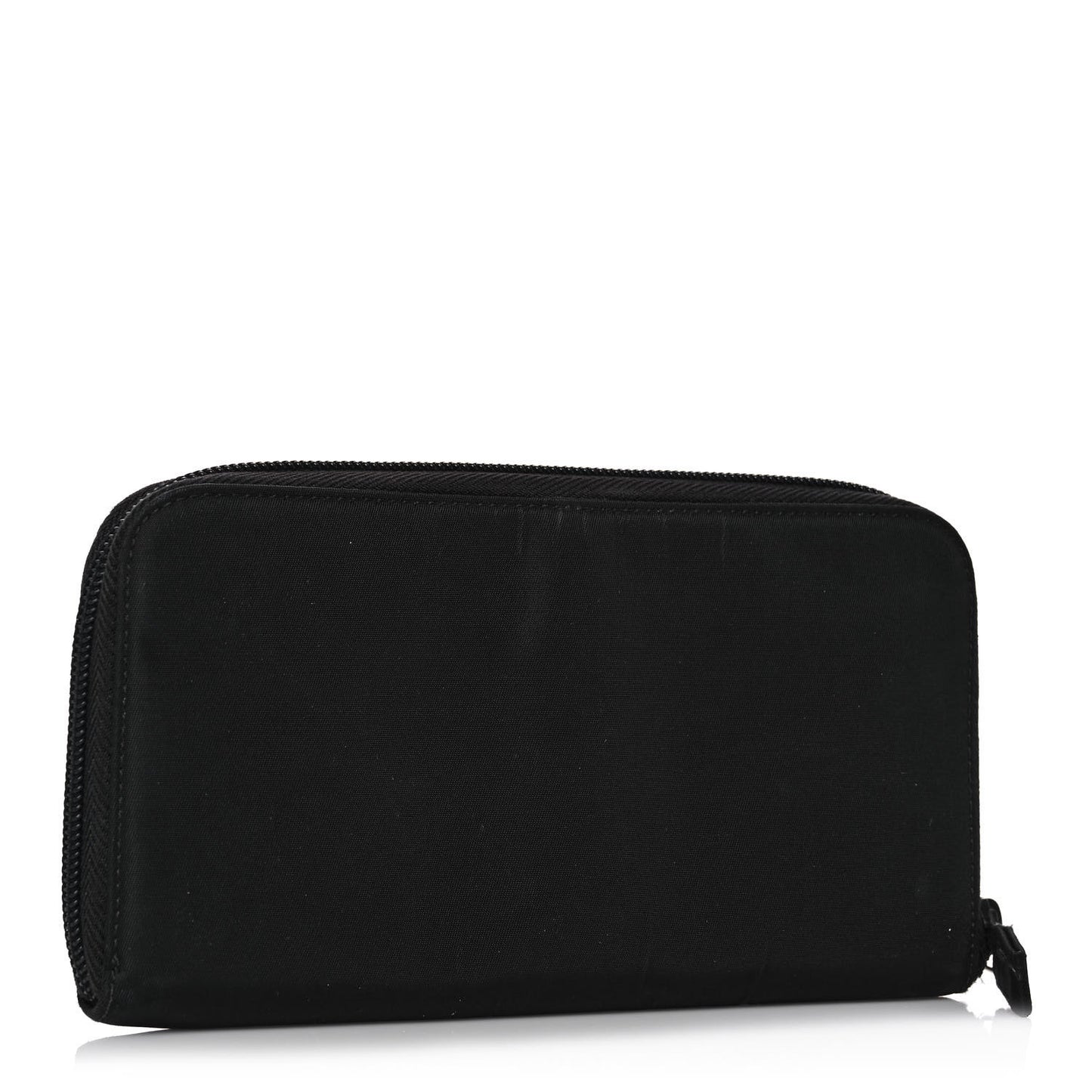 Tessuto Nylon Zip Around Wallet Black