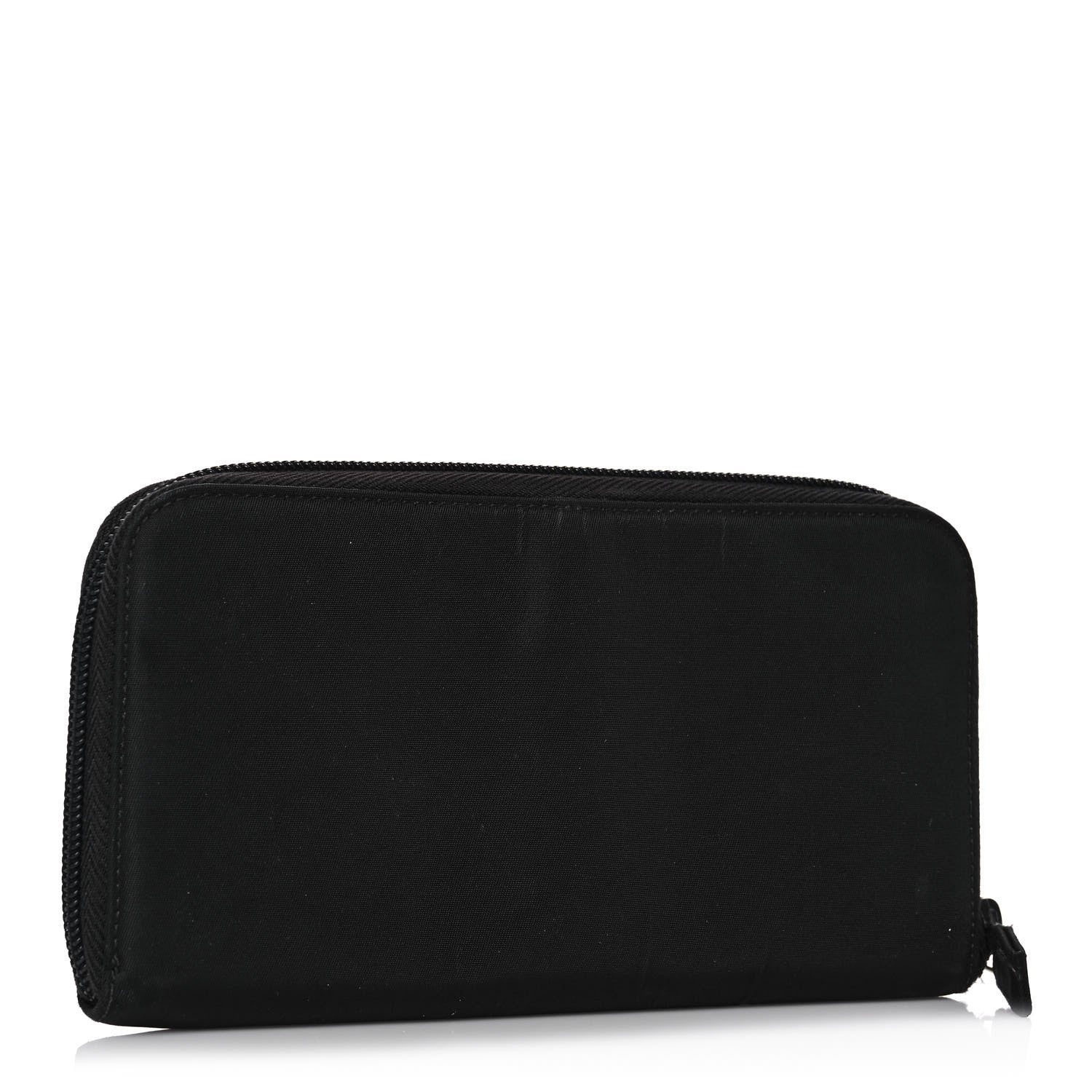 Prada Tessuto Nylon Zip Around Wallet Black 3 of 12