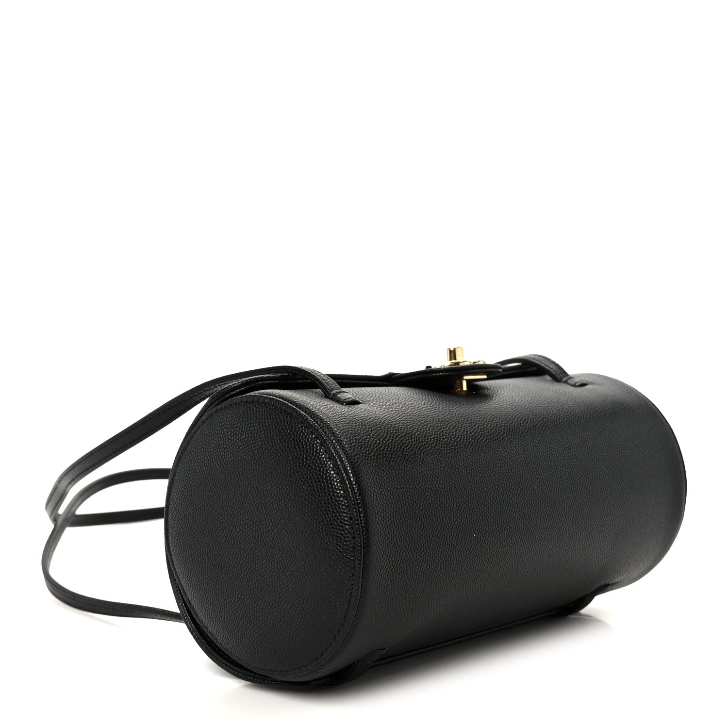 Chanel Shiny Caviar Preppy Coco Small Bowling Bag Black 4 of 12