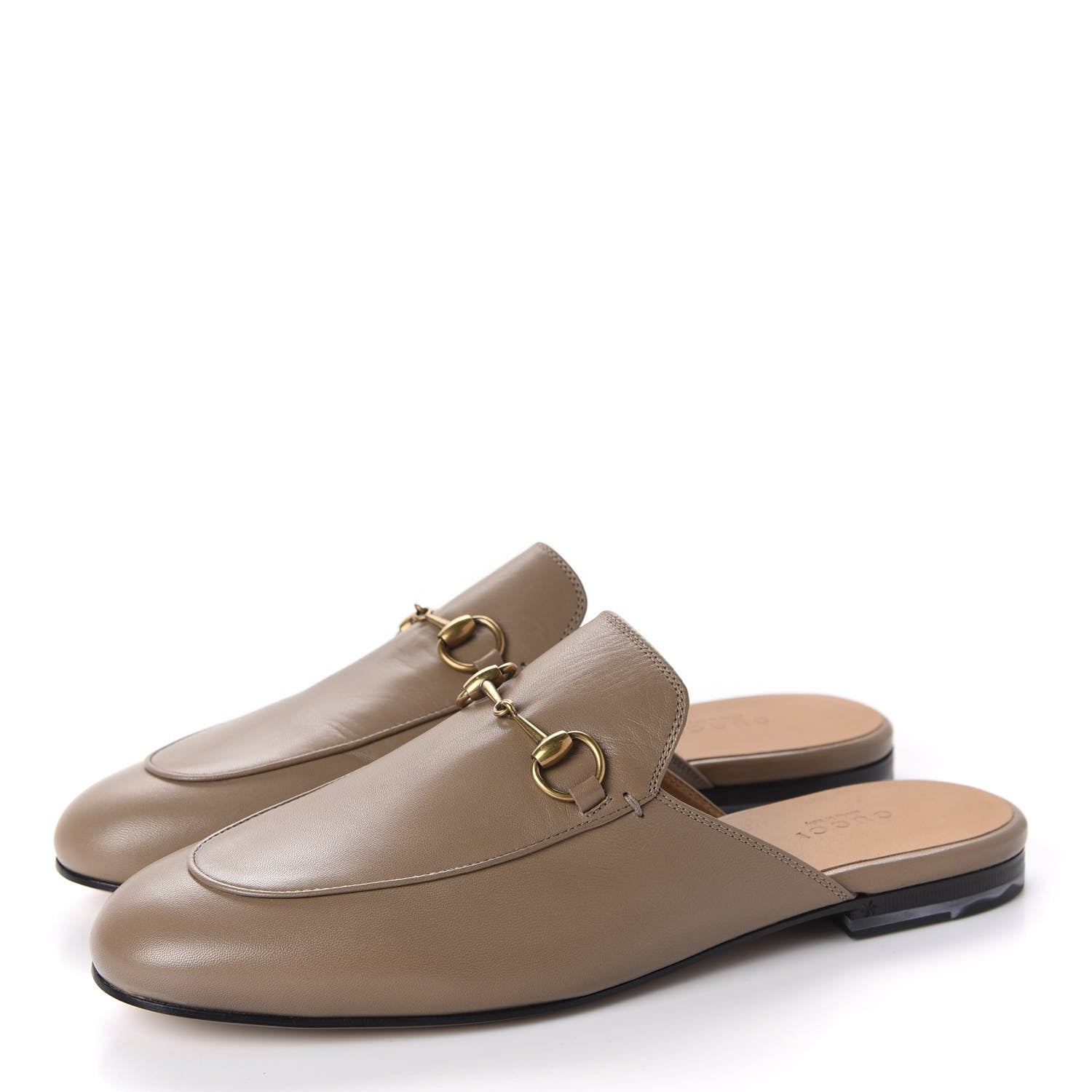 Gucci Malaga Kid Womens Princetown Slippers 38.5 Mud 3 of 10