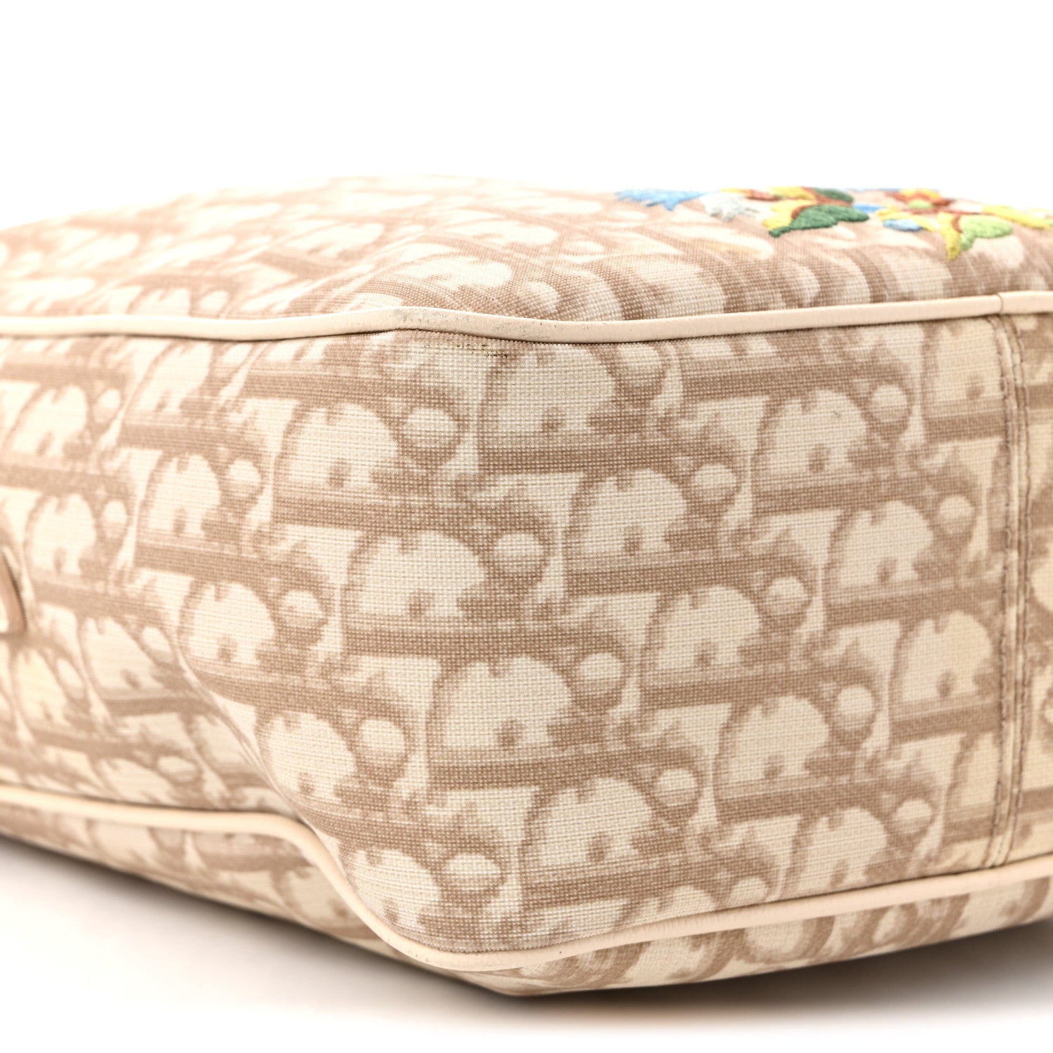 Christian Dior Monogram Vintage Flowers Messenger Bag Beige 9 of 15