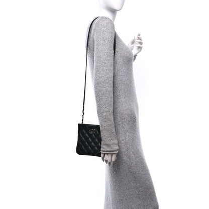 Chanel Lambskin Quilted Crossbody Bag Black 2 of 10