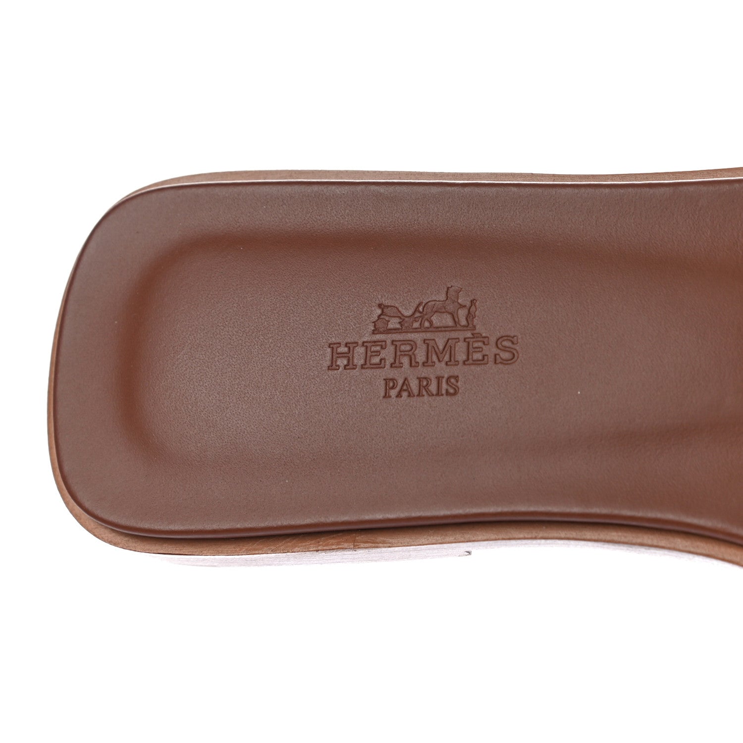 Hermes Box Calfskin Oran Sandals 37 Gold 8 of 10