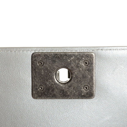 Chanel Calfskin Quilted Small Boy Flap Silver 5 of 8