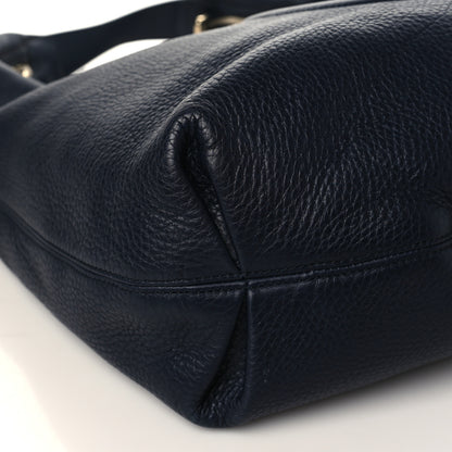 Gucci Pebbled Calfskin Large Soho Hobo Dark Blue 8 of 9