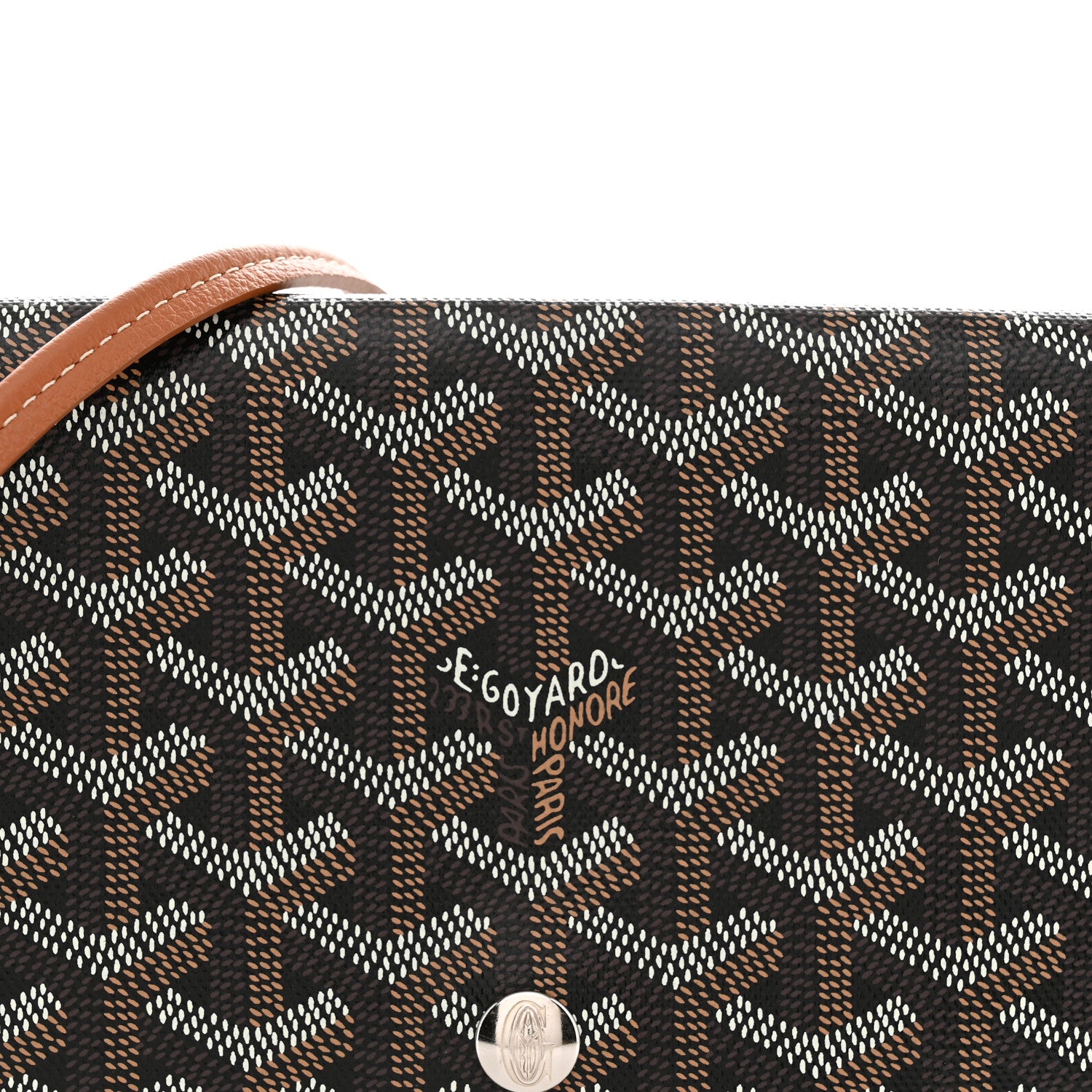 Goyard Goyardine Plumet Wallet Clutch Black Gold 7 of 10