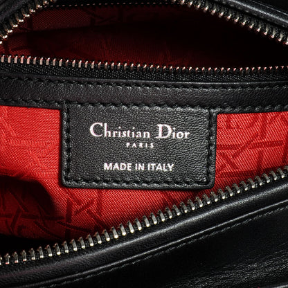 Christian Dior Lambskin Cannage Medium Lady Dior Black 7 of 8