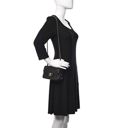 Chanel Lambskin Quilted Mini Flap Black 2 of 10