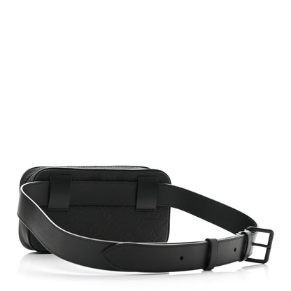 Louis Vuitton Taurillon Monogram Uniformes Solar Ray Soft Pochette Volga Belt Bag Black 3 of 10