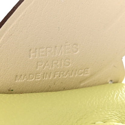 Hermes Milo Lambskin Grigri Rodeo Pegase Horse Bag Charm PM Jaune Bourgeon Bleu Brume Nata 4 of 4