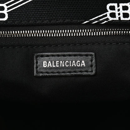 Balenciaga Canvas BB Monogram Sharp Tote Black 6 of 8