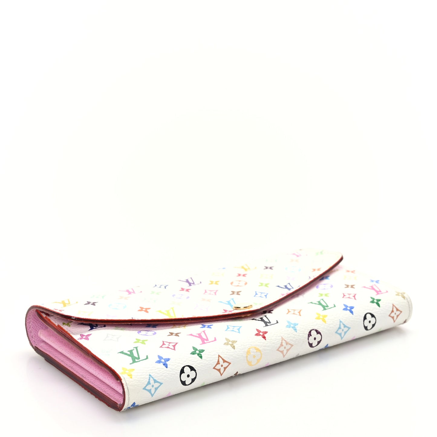 Monogram Multicolor Sarah Wallet NM White Litchi
