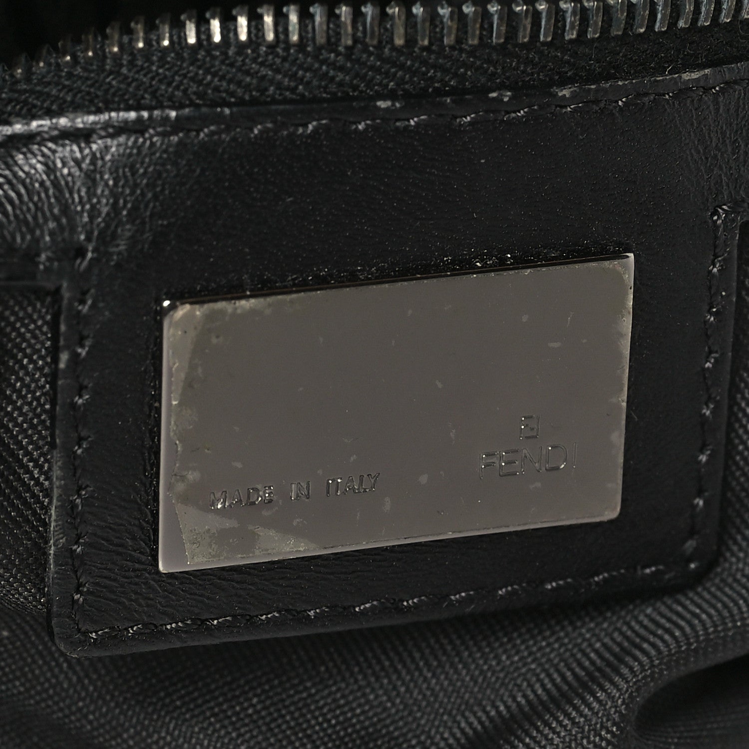 Fendi Nylon Zucca Baguette Black 6 of 11