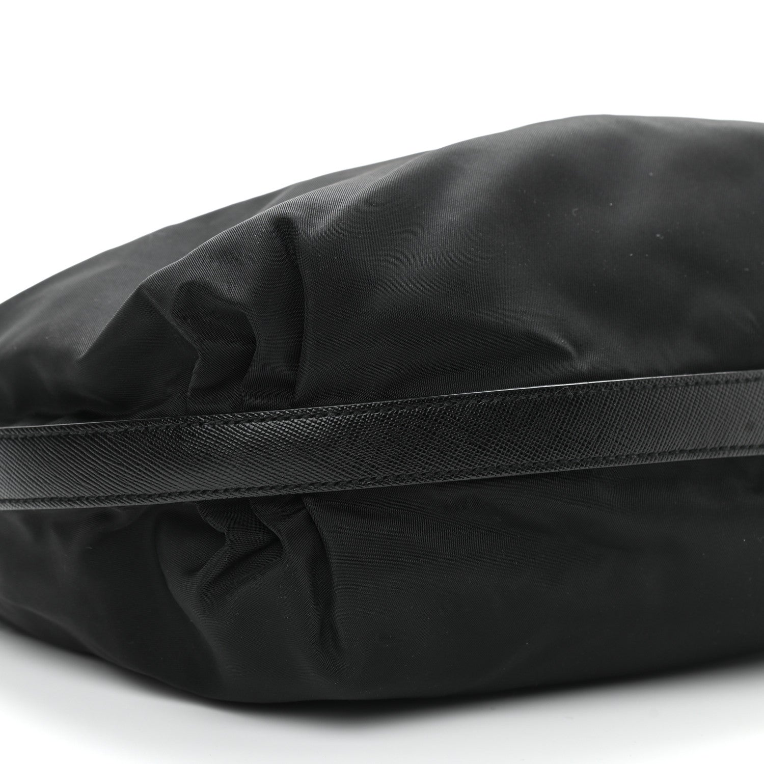 Prada Tessuto Nylon Saffiano Sacca Shoulder Bag Black 9 of 10