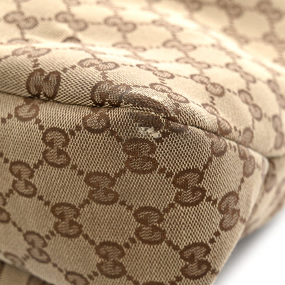 Gucci Monogram Medium Horsebit Chain Hobo Off White 11 of 14