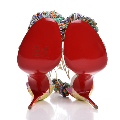 Christian Louboutin Nappa Suede Starouchi 100 Sandal 35 Multicolor 5 of 8