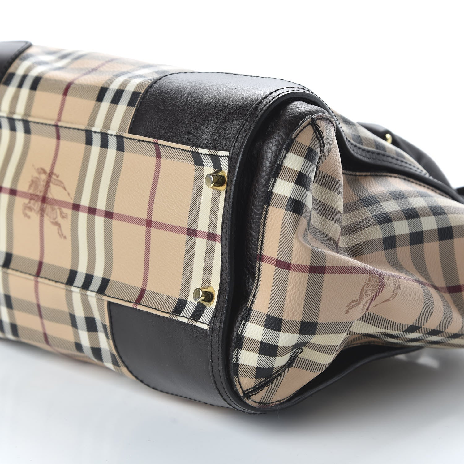 Burberry Haymarket Check Small Gladstone Chocolate 7 of 9