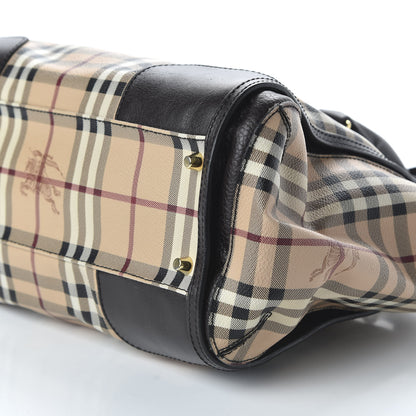 Burberry Haymarket Check Small Gladstone Chocolate 7 of 9