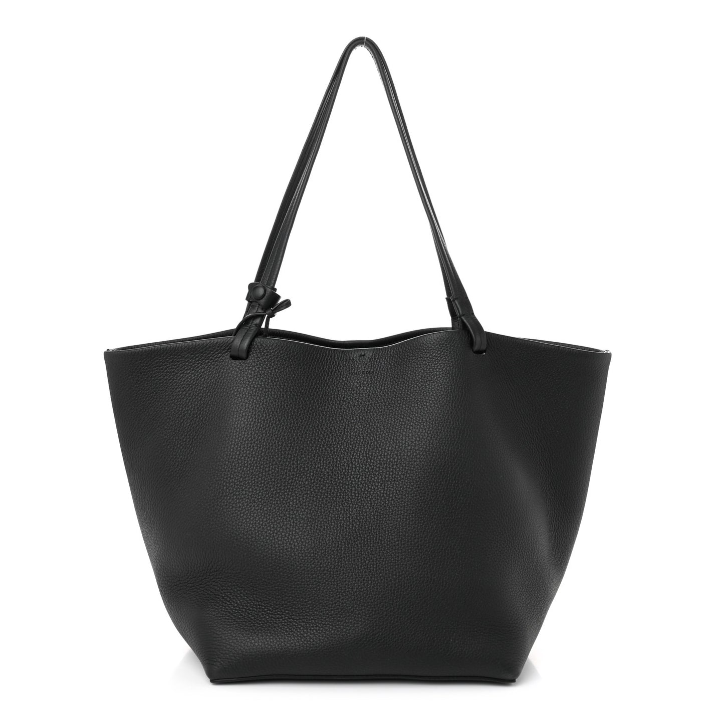 Grained Calfskin Park Tote Three Black