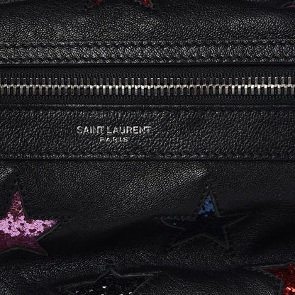 Saint Laurent Lambskin Star Appliqué Mini City California Backpack Black 7 of 9