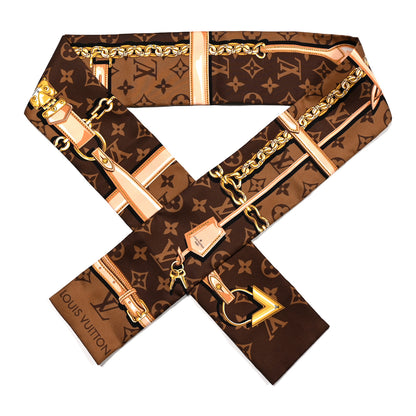 Louis Vuitton Silk Monogram Confidential Bandeau Brown 1 of 4