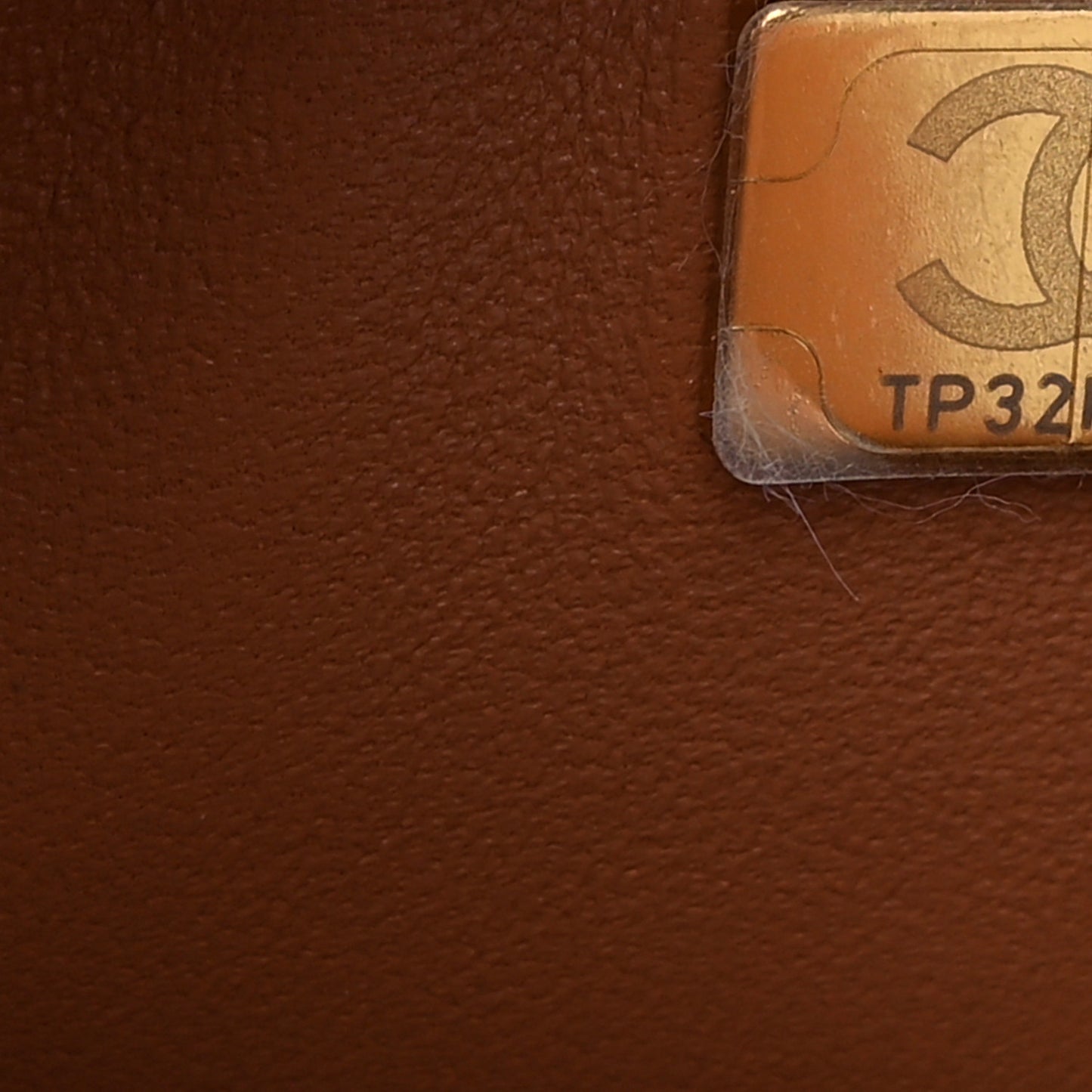 Lambskin Quilted Medium Double Flap Brown