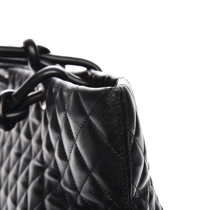 Chanel Calfskin Quilted Large Cambon Tote Black White 17 of 20