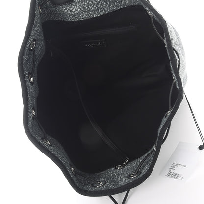 Chanel Canvas Large Deauville Backpack Charcoal 5 of 7