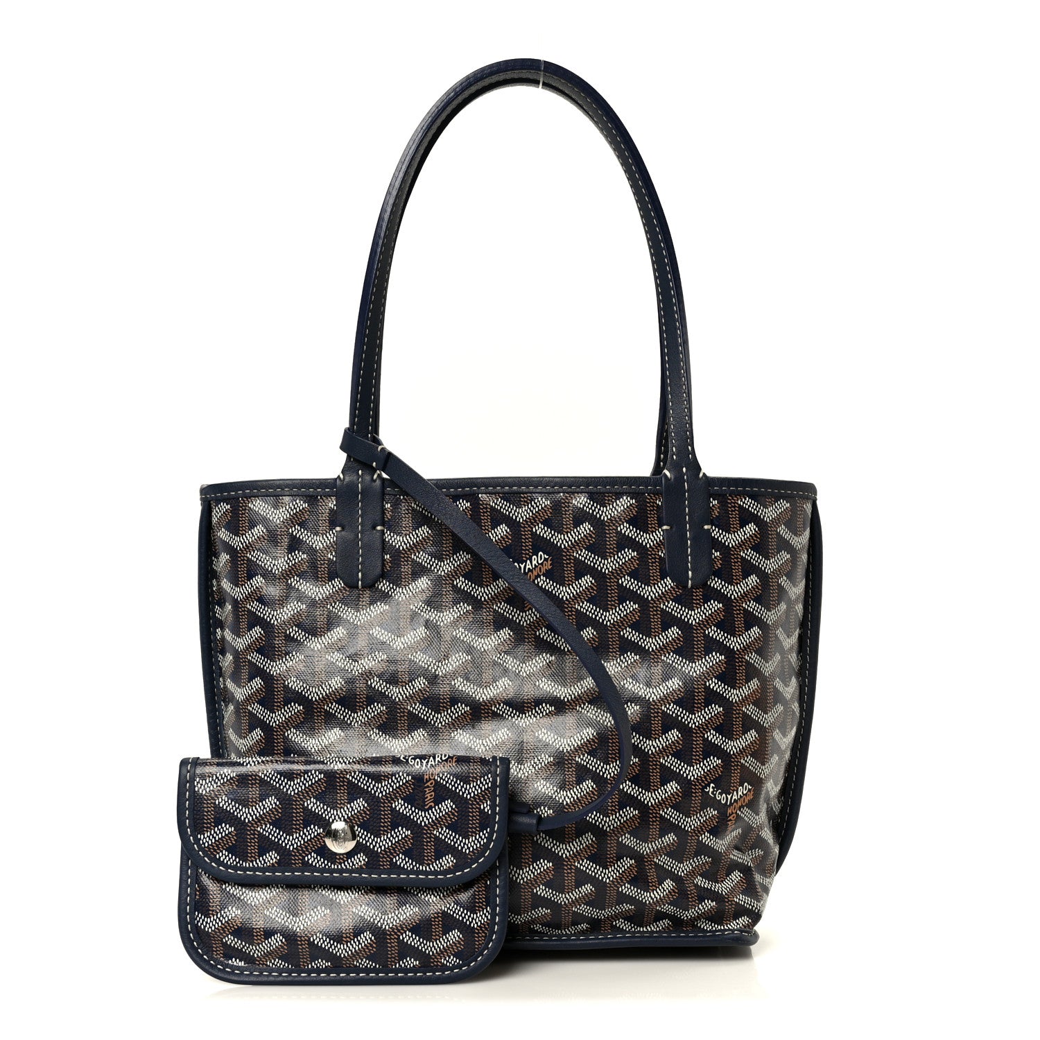 Goyard Goyardine Reversible Mini Anjou Navy 3 of 19