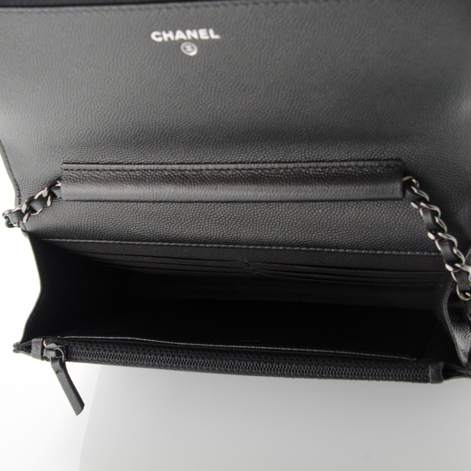 Chanel Caviar Quilted Boy Wallet On Chain WOC So Black 5 of 8