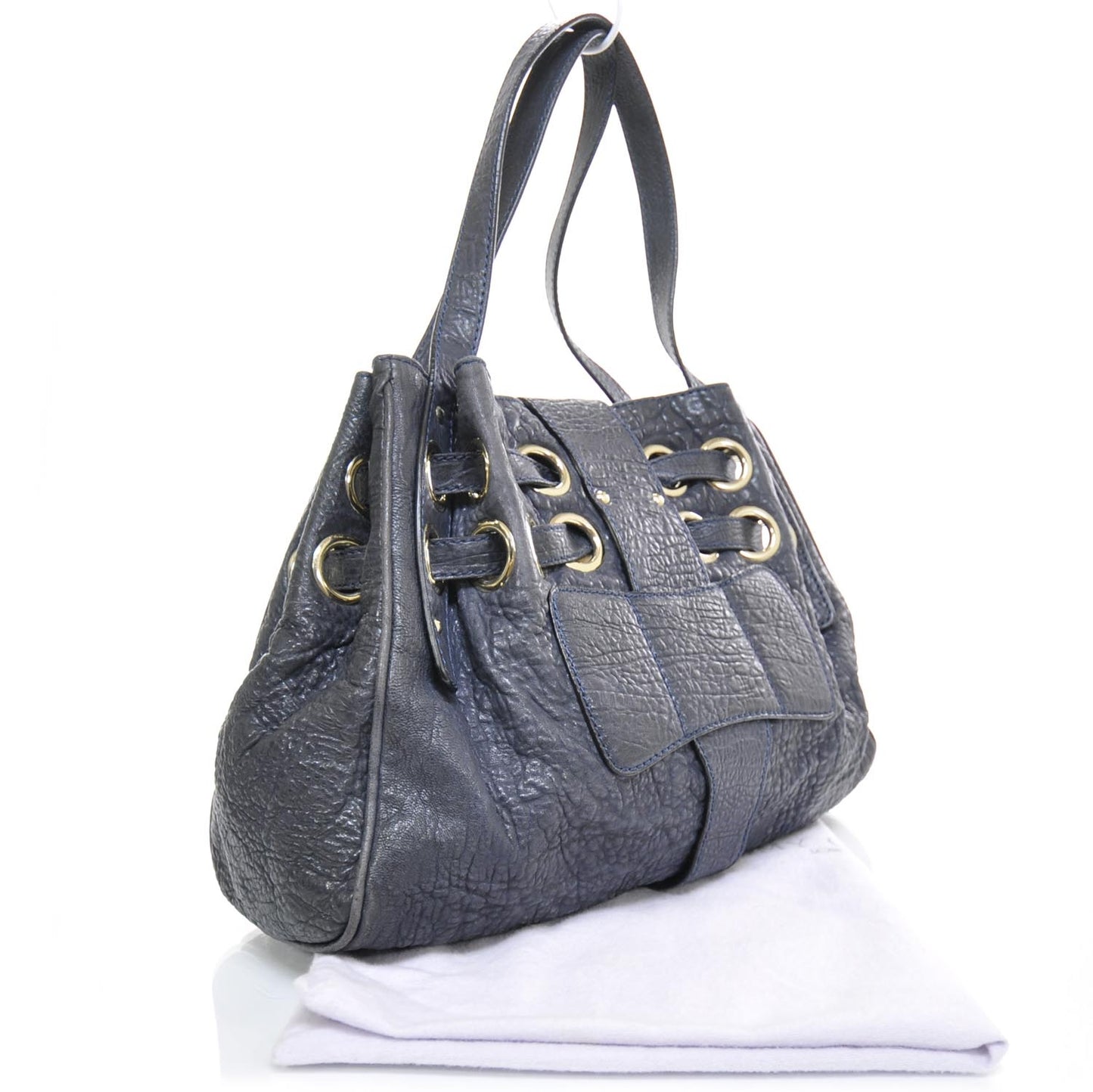 Drummed Leather Riki Blue