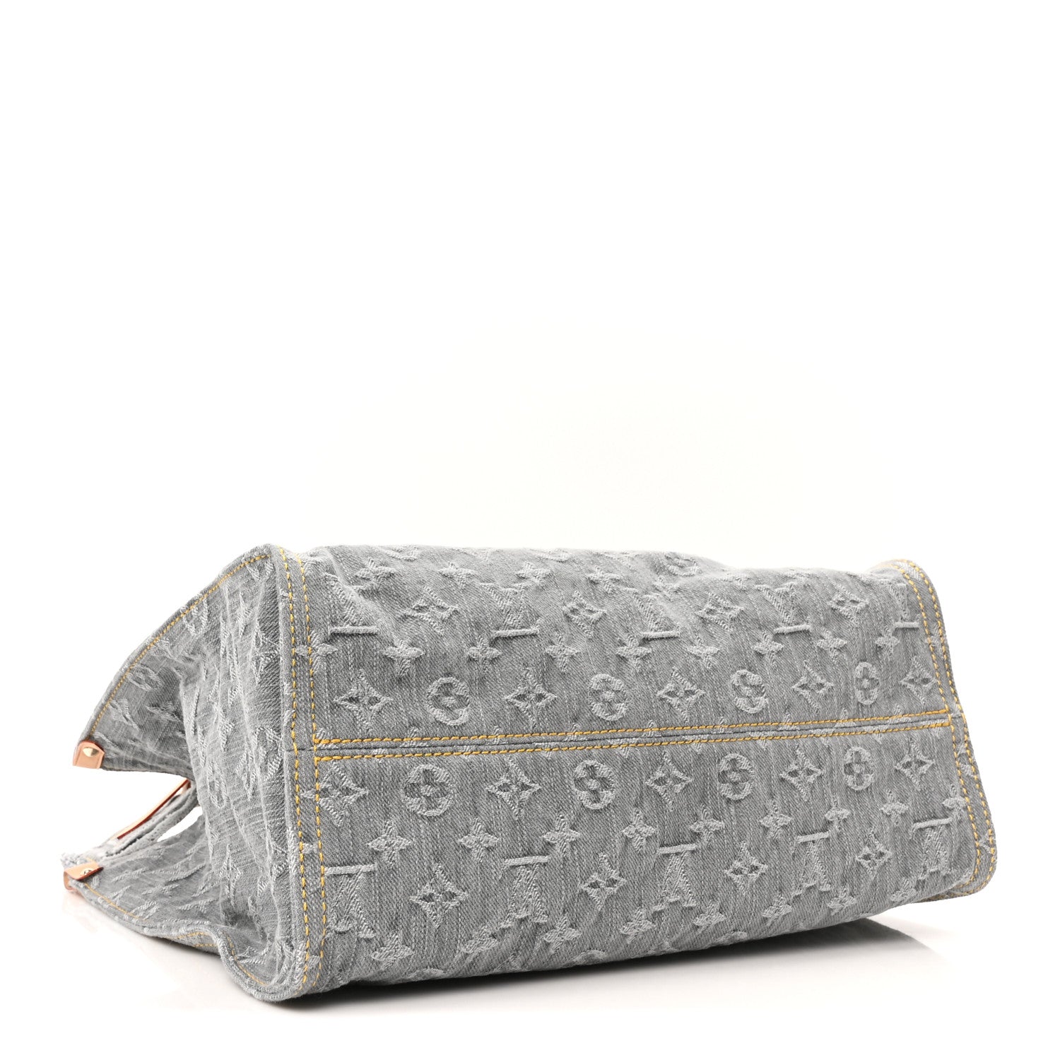 Louis Vuitton Monogram Denim Onthego MM Washed Gray 4 of 10