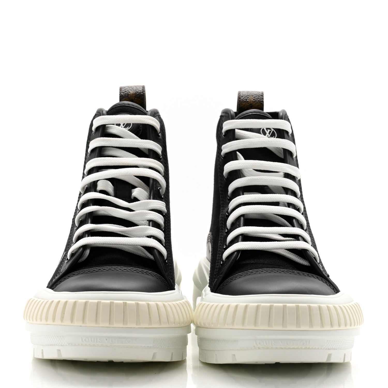Louis Vuitton Canvas LV Squad Sneaker Boots 38.5 Black 2 of 9