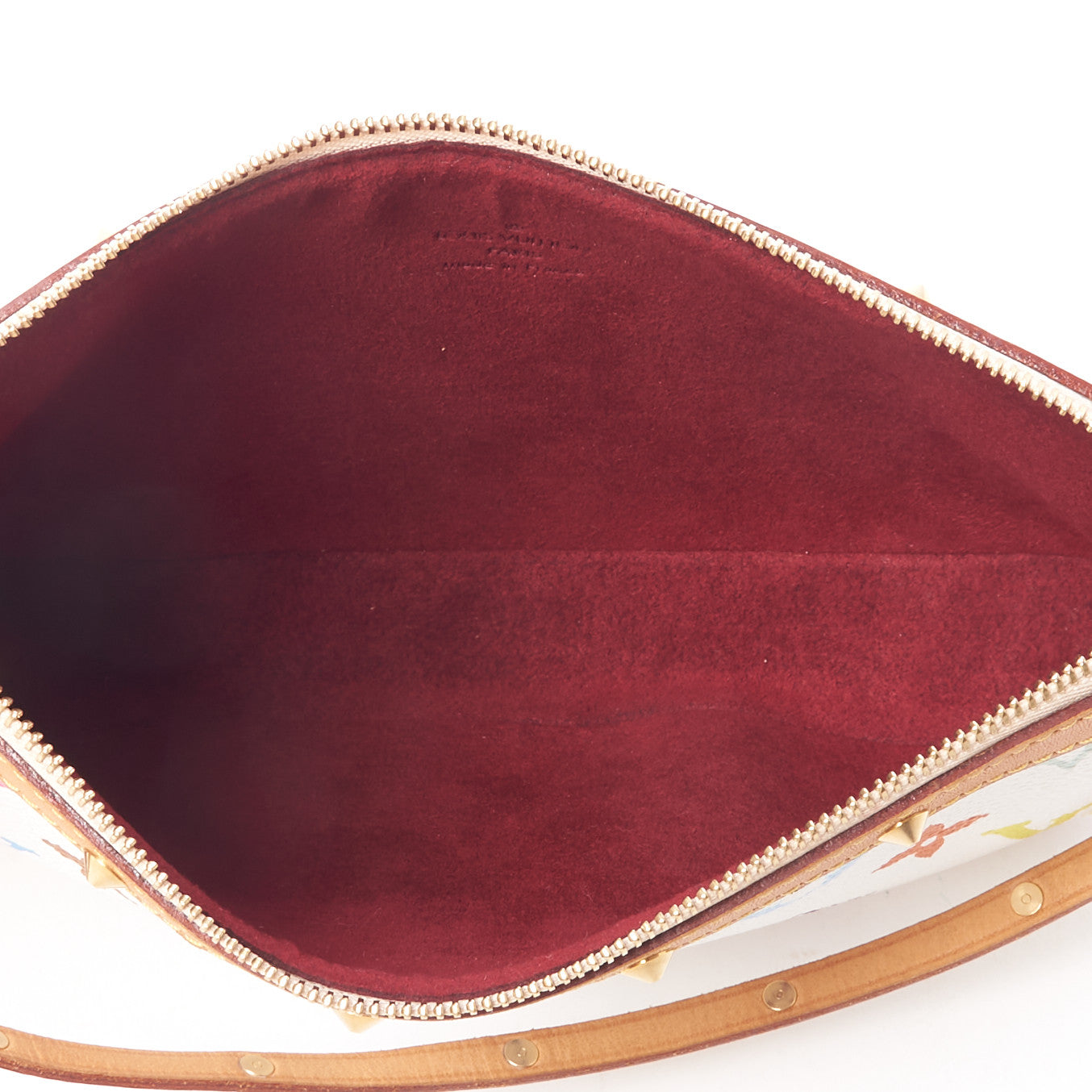 Monogram Multicolor Pochette Accessories White