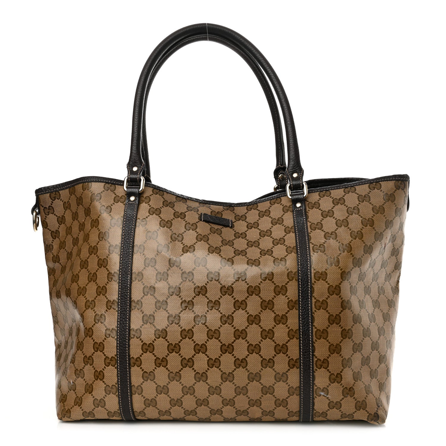 Gucci Crystal Monogram Large Joy Tote Beige Ebony Testa di Moro 1 of 21