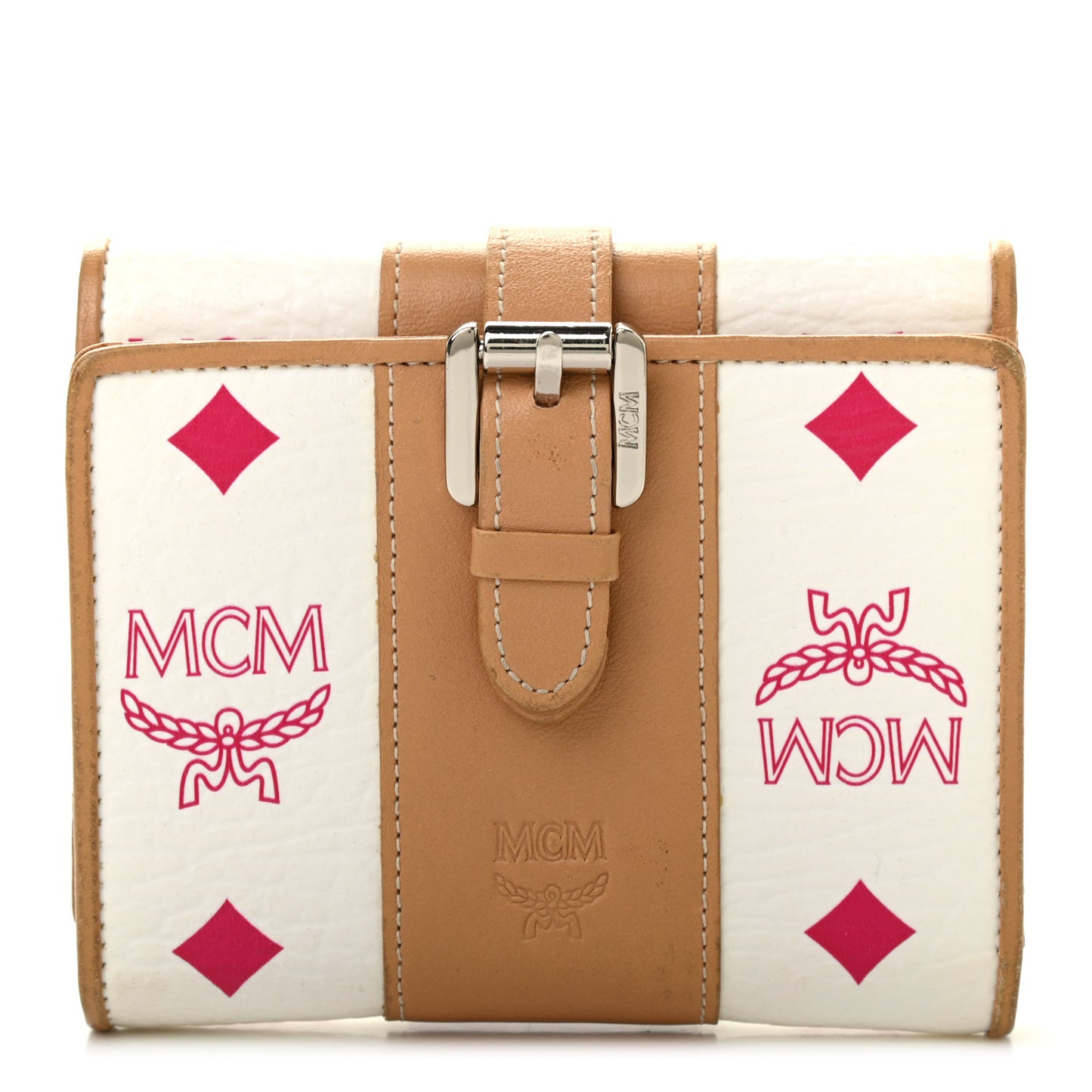 Visetos Trifold Wallet Pink White