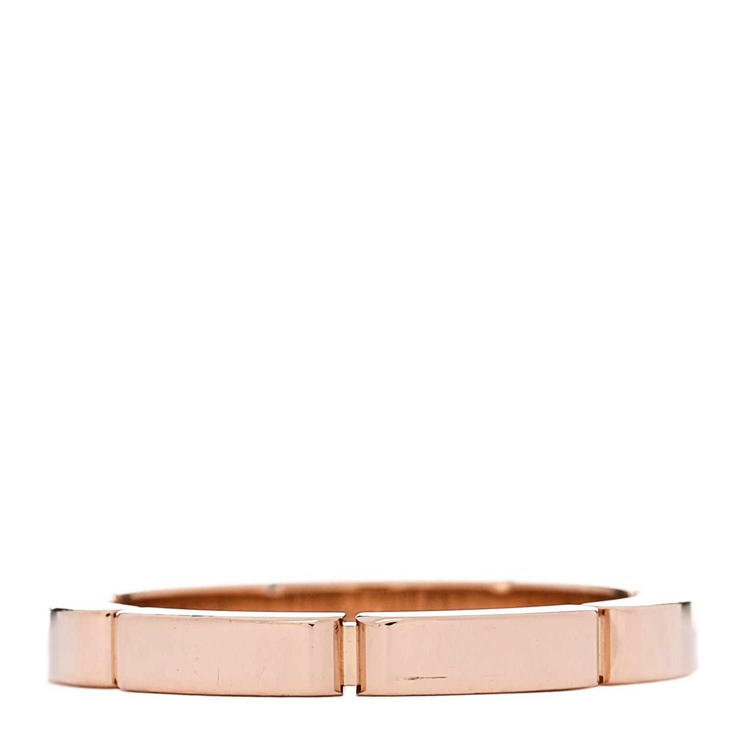 Cartier 18K Pink Gold Diamond Maillon Panthere Wedding Band Ring 53 6.5 3 of 5