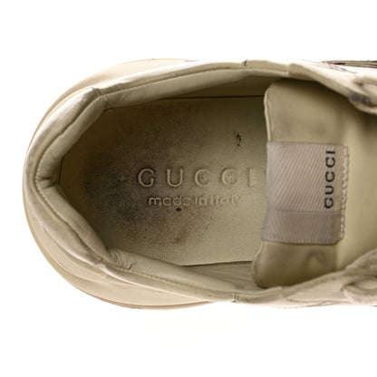 Gucci Calfskin Mouth Print Mens Rhyton Sneakers 8.5 Ivory 7 of 15