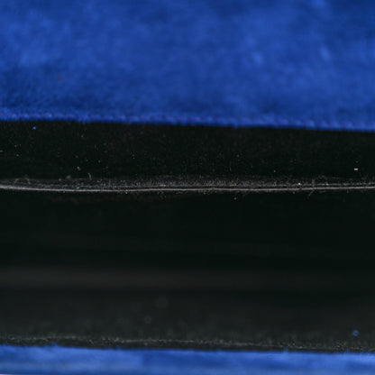 Saint Laurent Patent Calfskin Monogram Large Belle De Jour Clutch Royal Blue 7 of 10